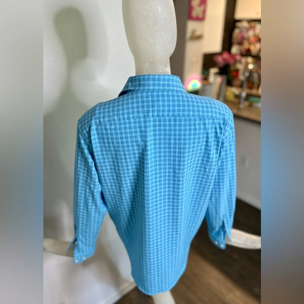 Peter Millar Men’s Blue Long Sleeve Button Down Shirt. Size XLarge - Picture 7 of 13